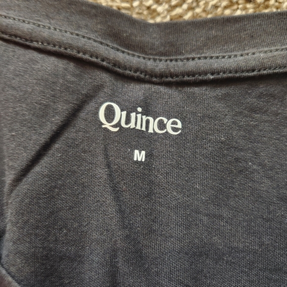 Quince Cotton Modal Scoop Neck Tee Size Medium - Picture 4 of 6